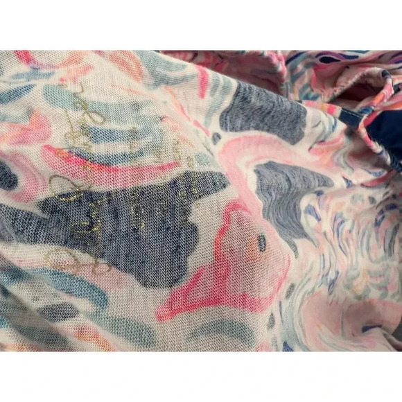 Lilly Pulitzer Girls Jaci Off The Shoulder Dress, Size XL(12-14) Excellent UC - Picture 8 of 12